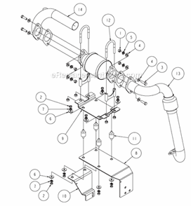 Page E Diagram and Parts List for MK-4030HY  MK Diamond Concrete Saw